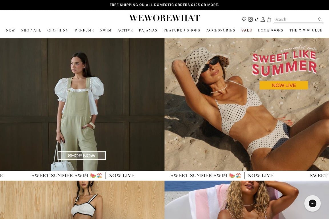 We Wore What homepage