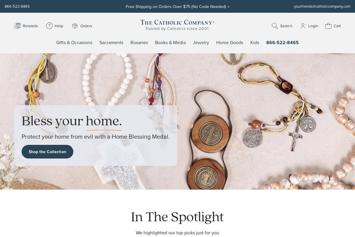 The Catholic Company homepage