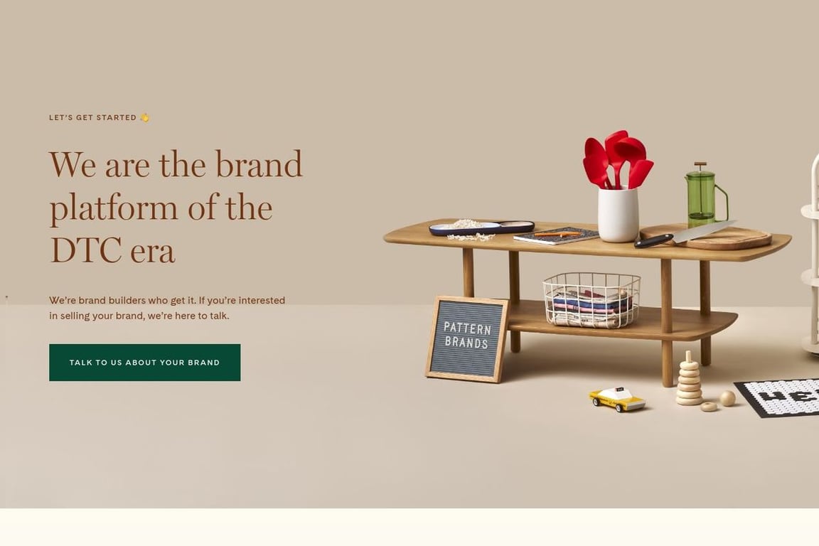 Pattern Brands homepage