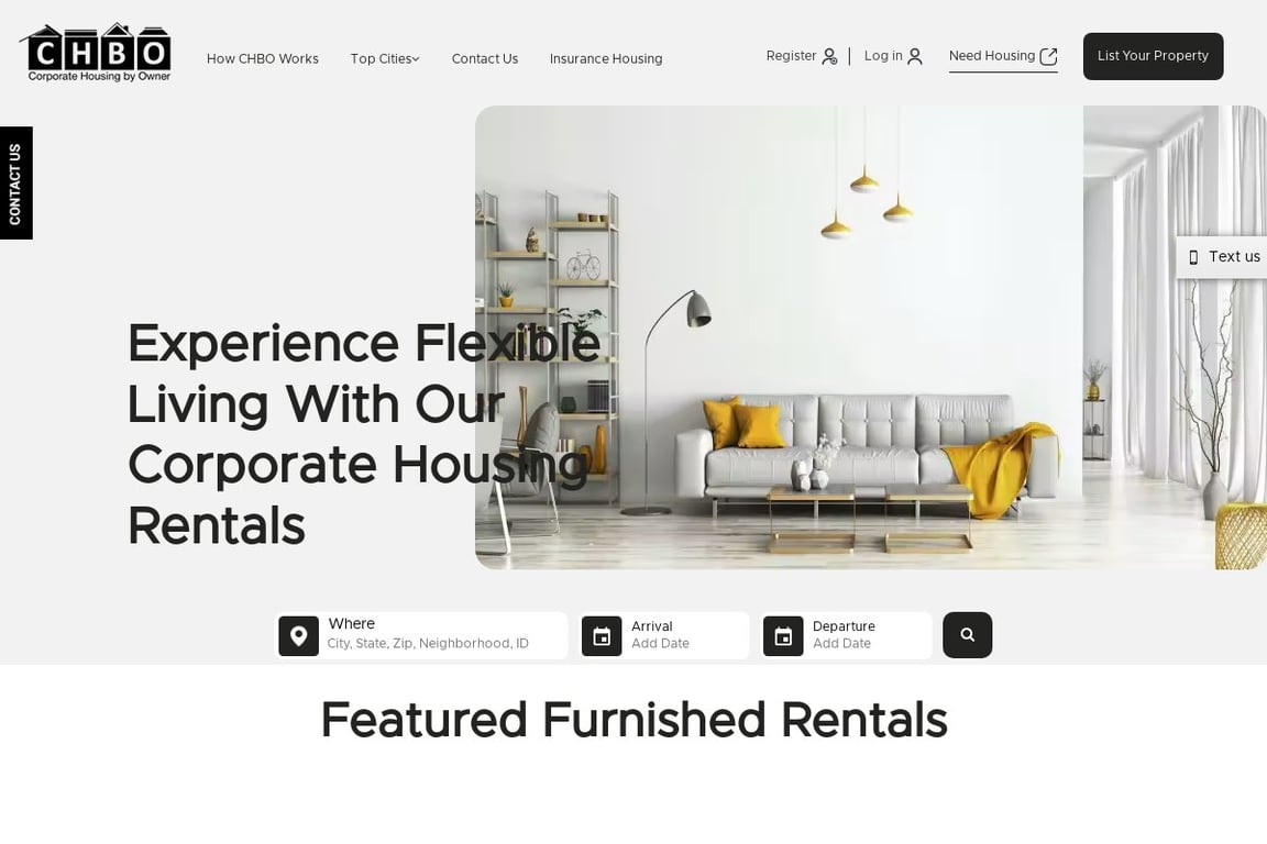 Corporate Housing by Owner homepage