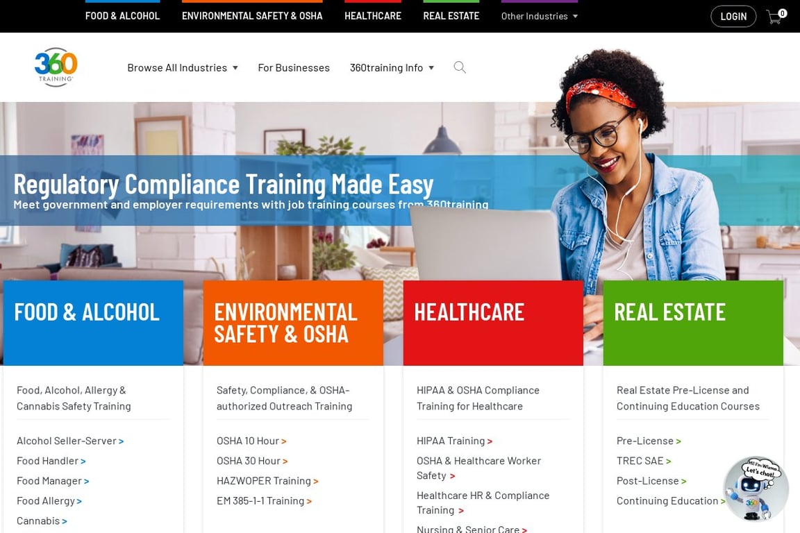 360 Training homepage
