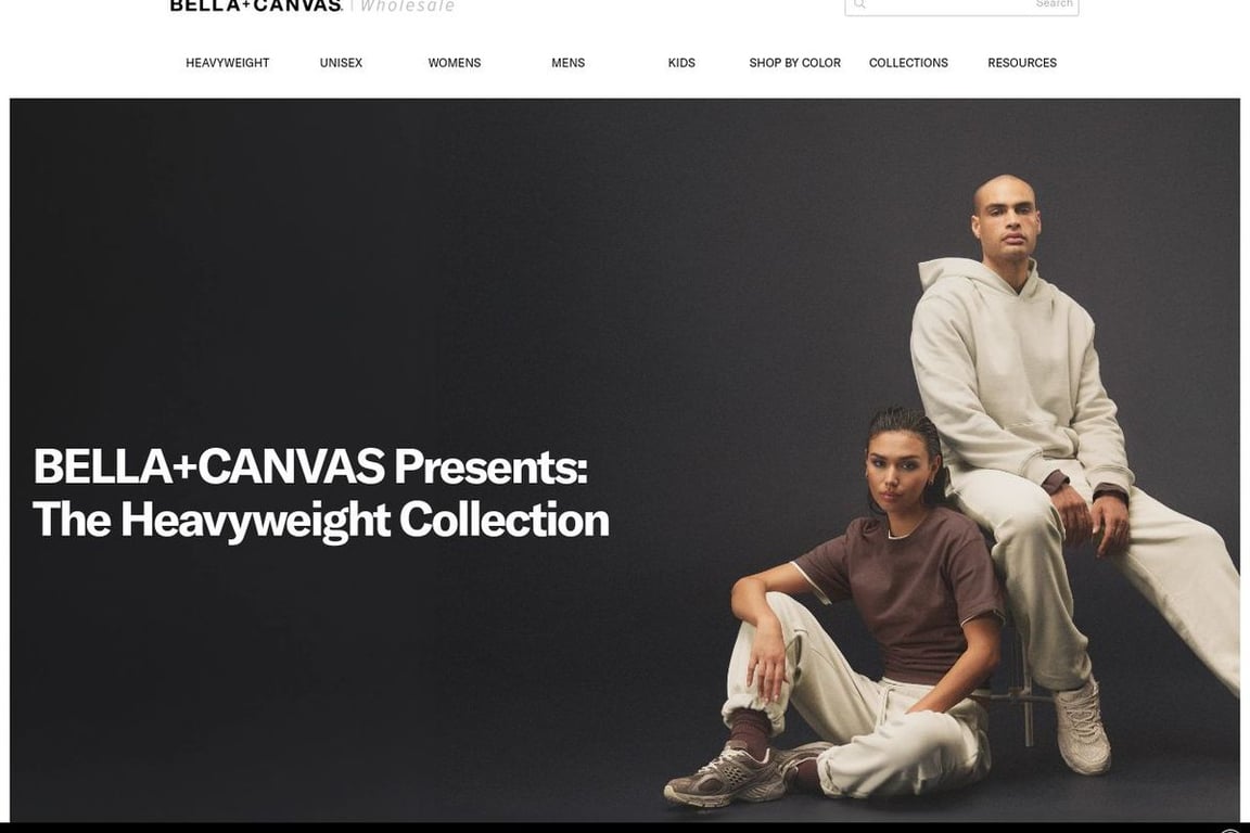 BELLA&CANVAS homepage