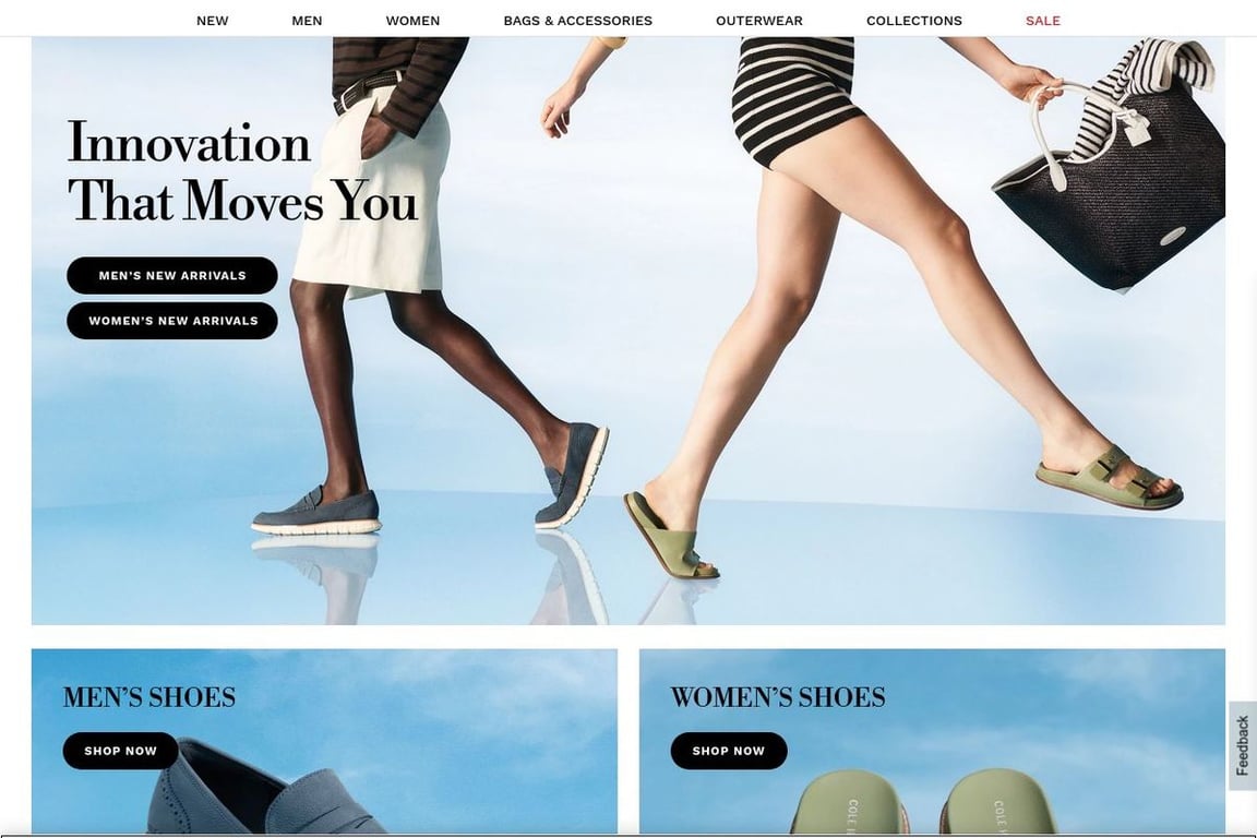 Cole Haan homepage