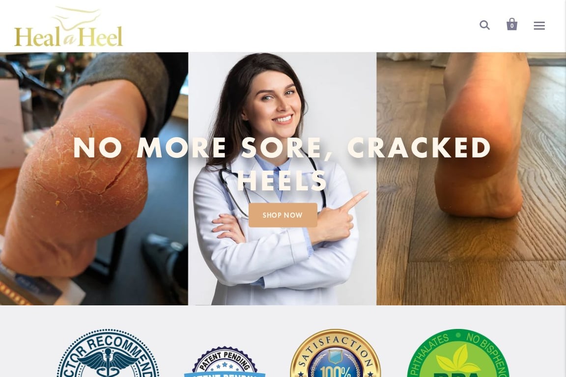 HealAHeel homepage