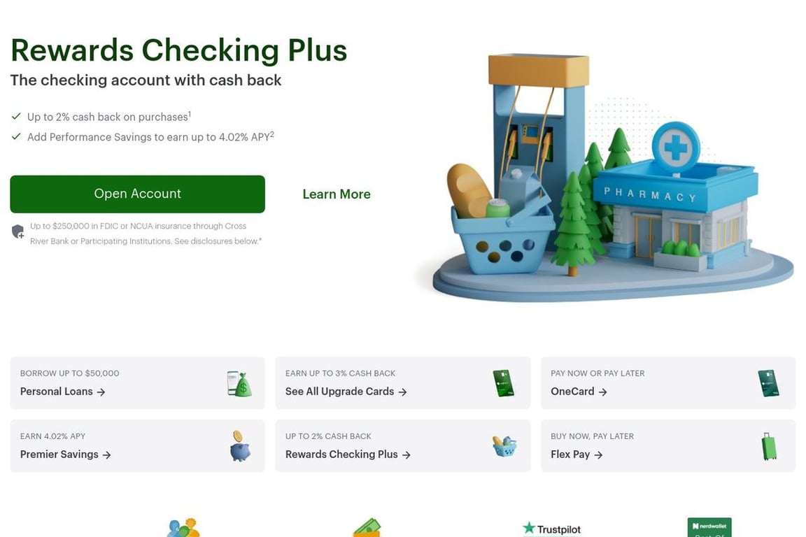 Upgrade homepage