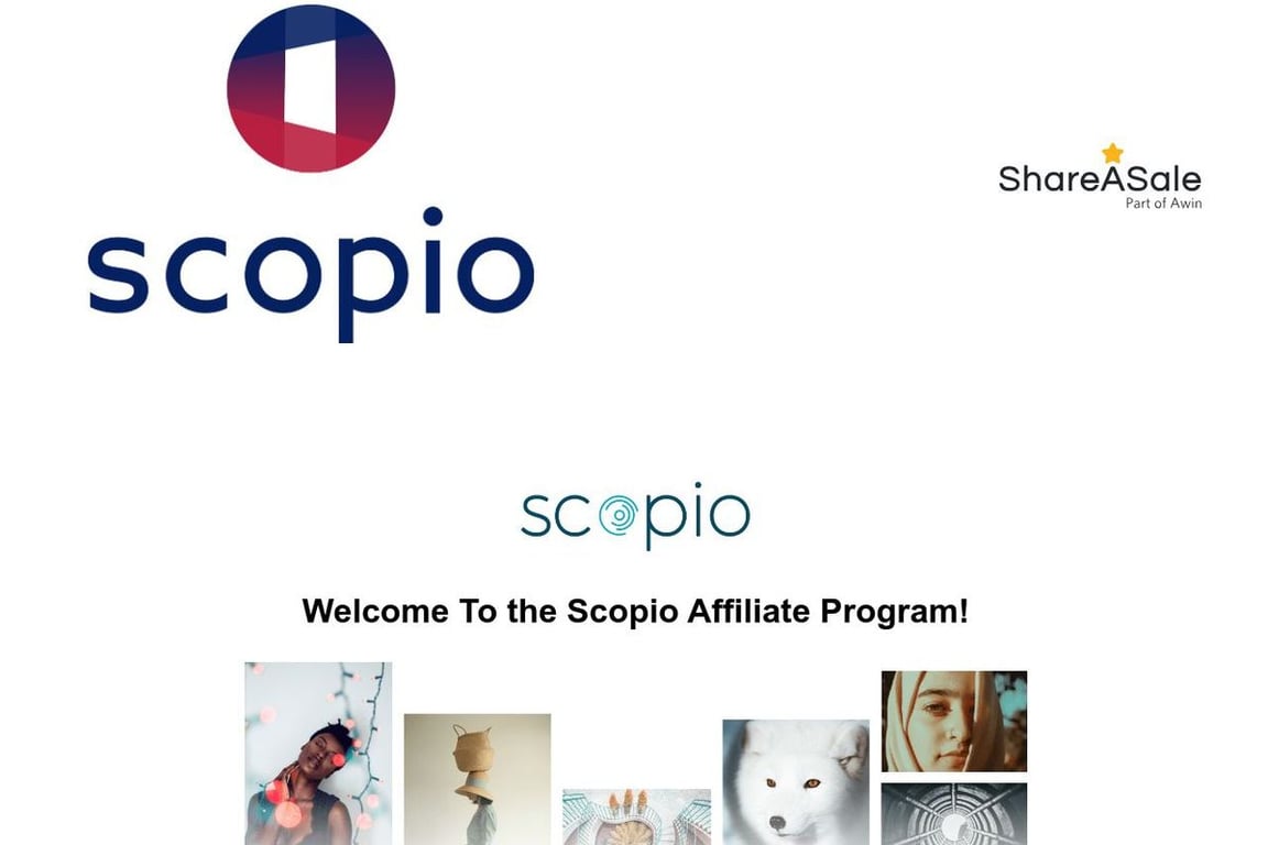 Scopio affiliate program signup page