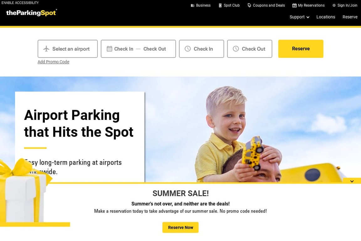 Park ‘N Fly homepage