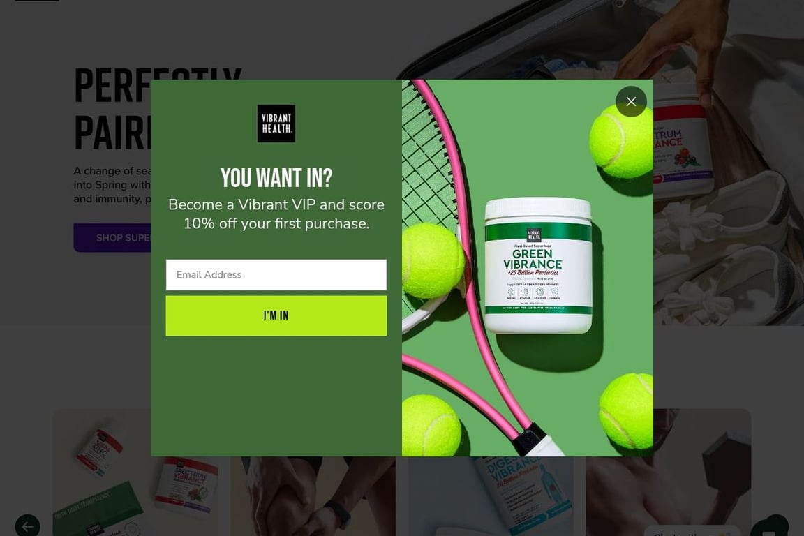 Vibrant Health homepage