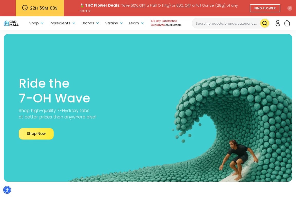 CBD Mall homepage