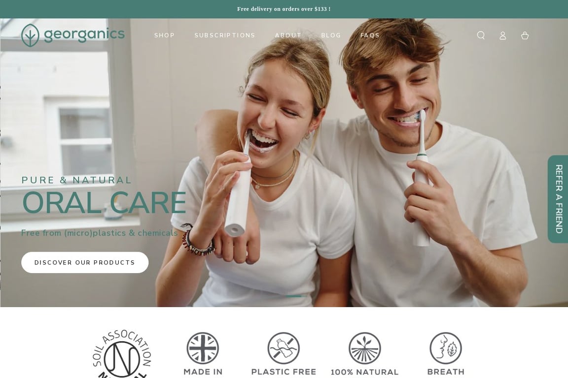 Georganics homepage