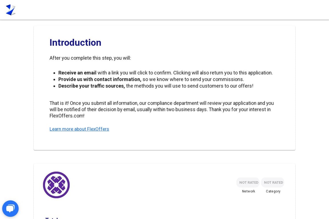 Tatcha affiliate program signup page
