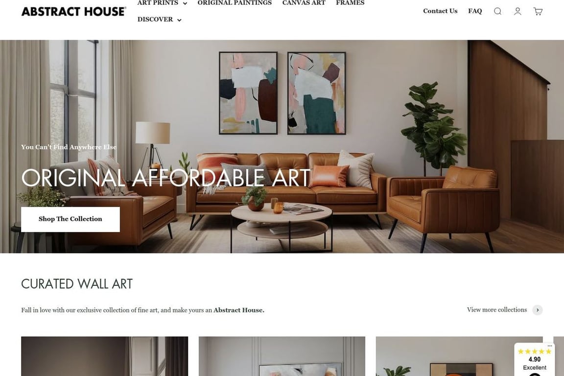Abstract House homepage
