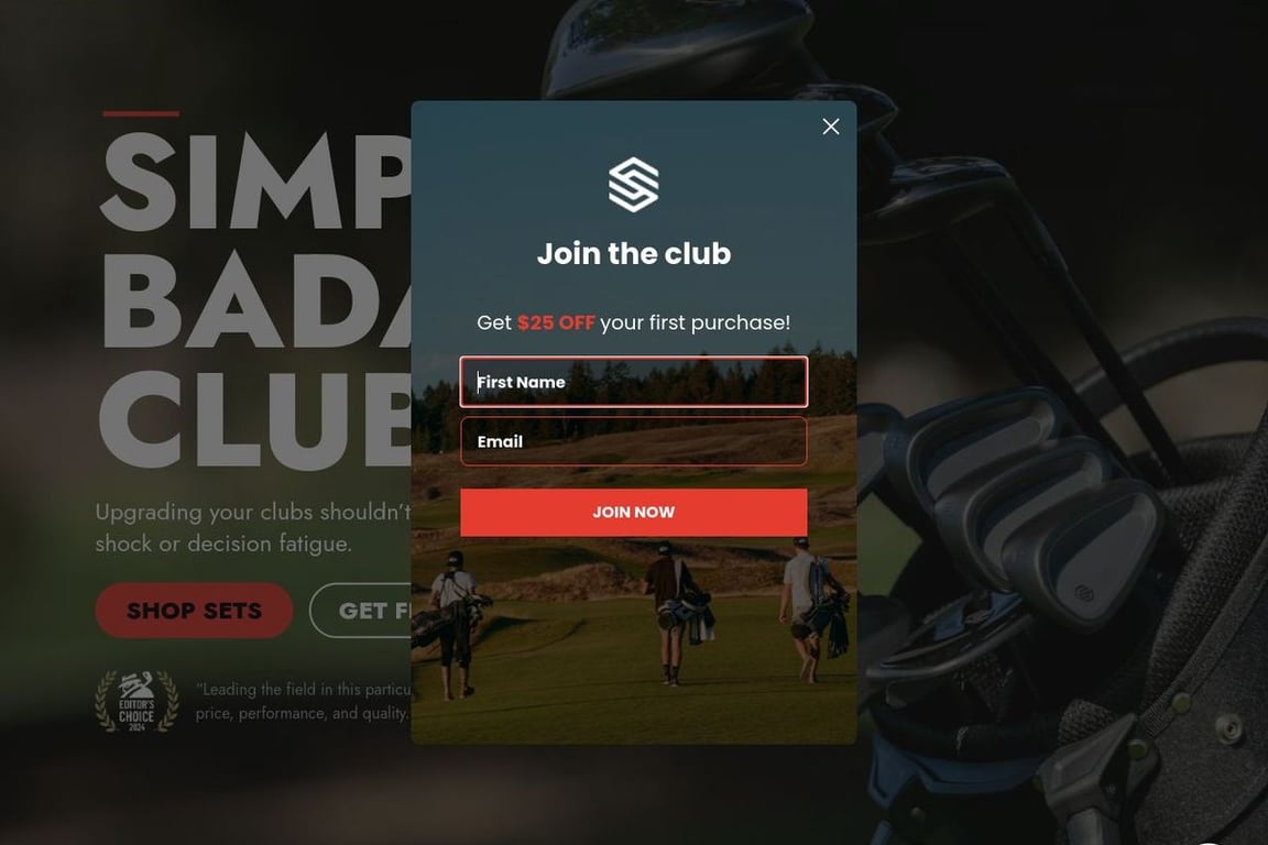 Stix Golf homepage