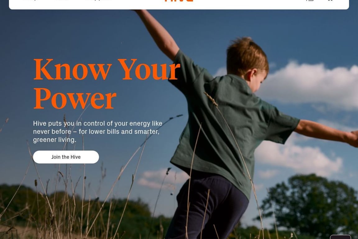 Hive UK homepage