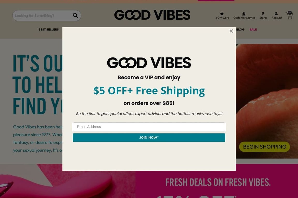 Good Vibrations homepage