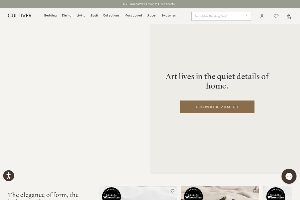 Cultiver homepage