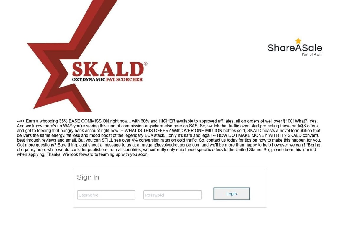 BELDT affiliate program signup page