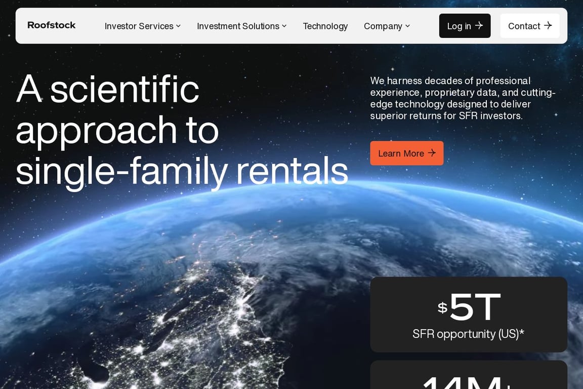 Roofstock homepage