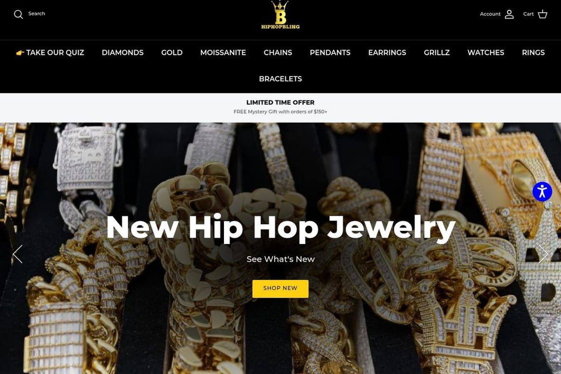 Hip hop deals jewelry websites