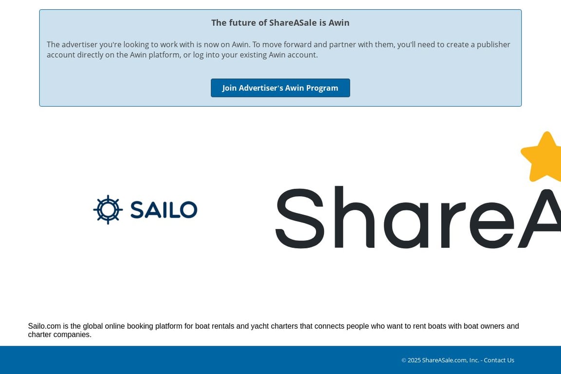 SAILO, INC Affiliate Program: Commission & Program Details (2026)
