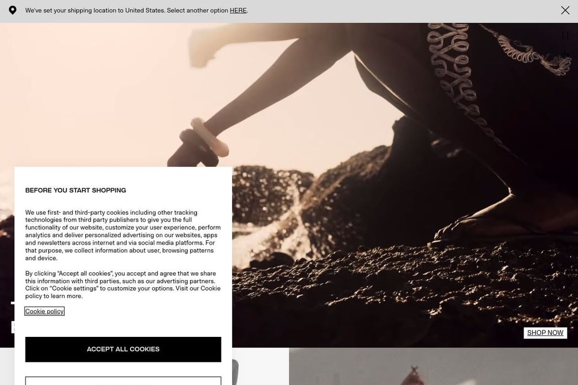 H&M (US) homepage
