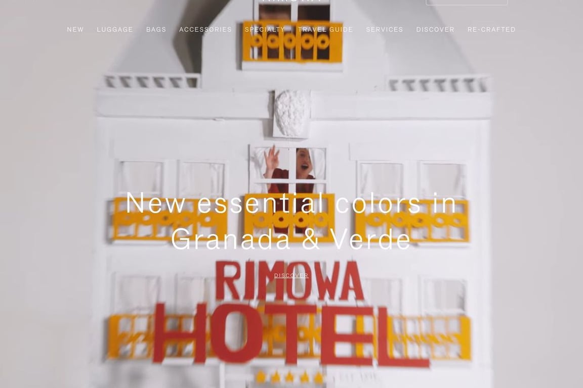 Rimowa homepage