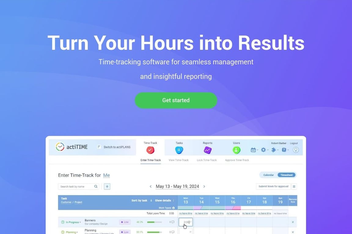 ActiTIME, Inc. homepage