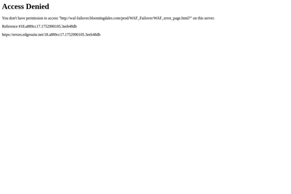 Bloomingdale’s homepage