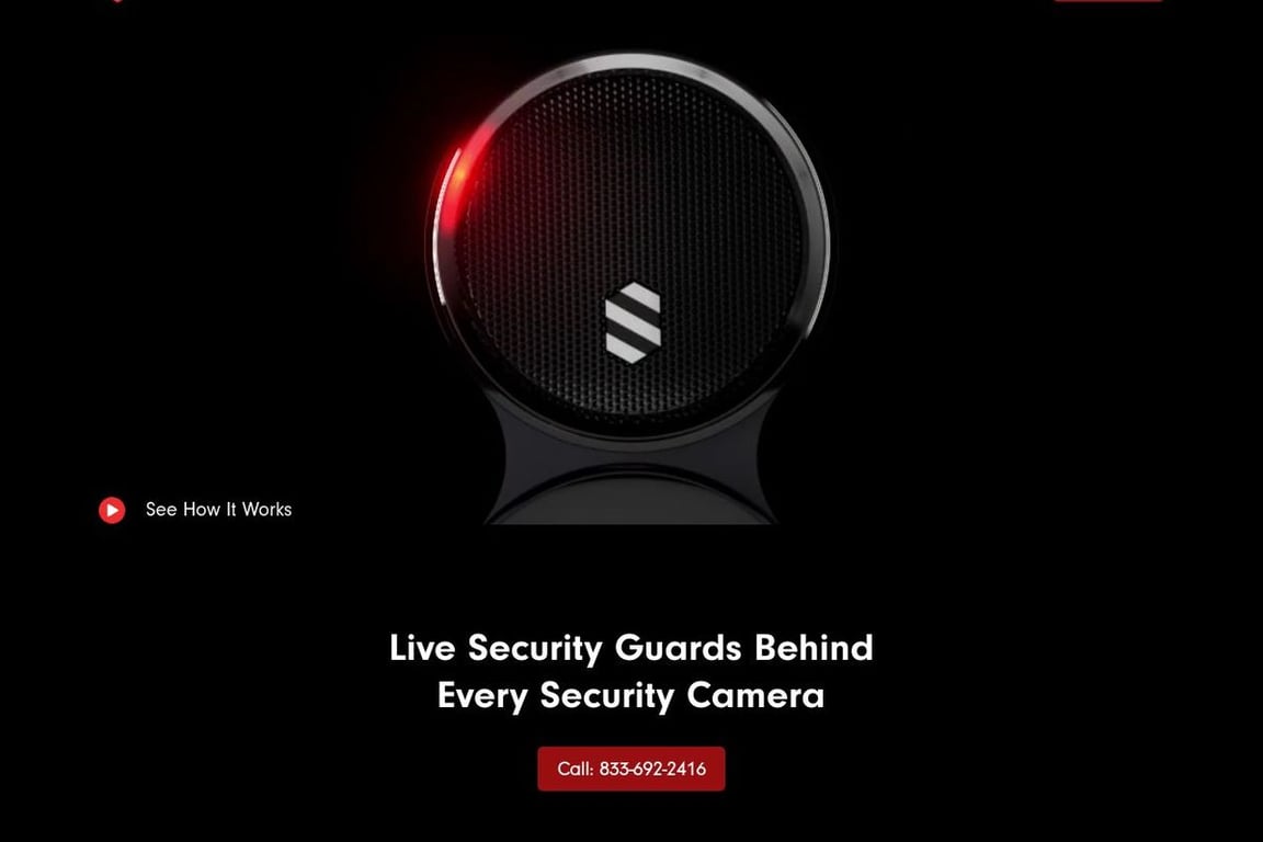 Deep Sentinel Home Security homepage