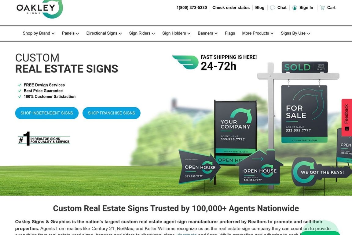 Oakley Signs & Graphics homepage