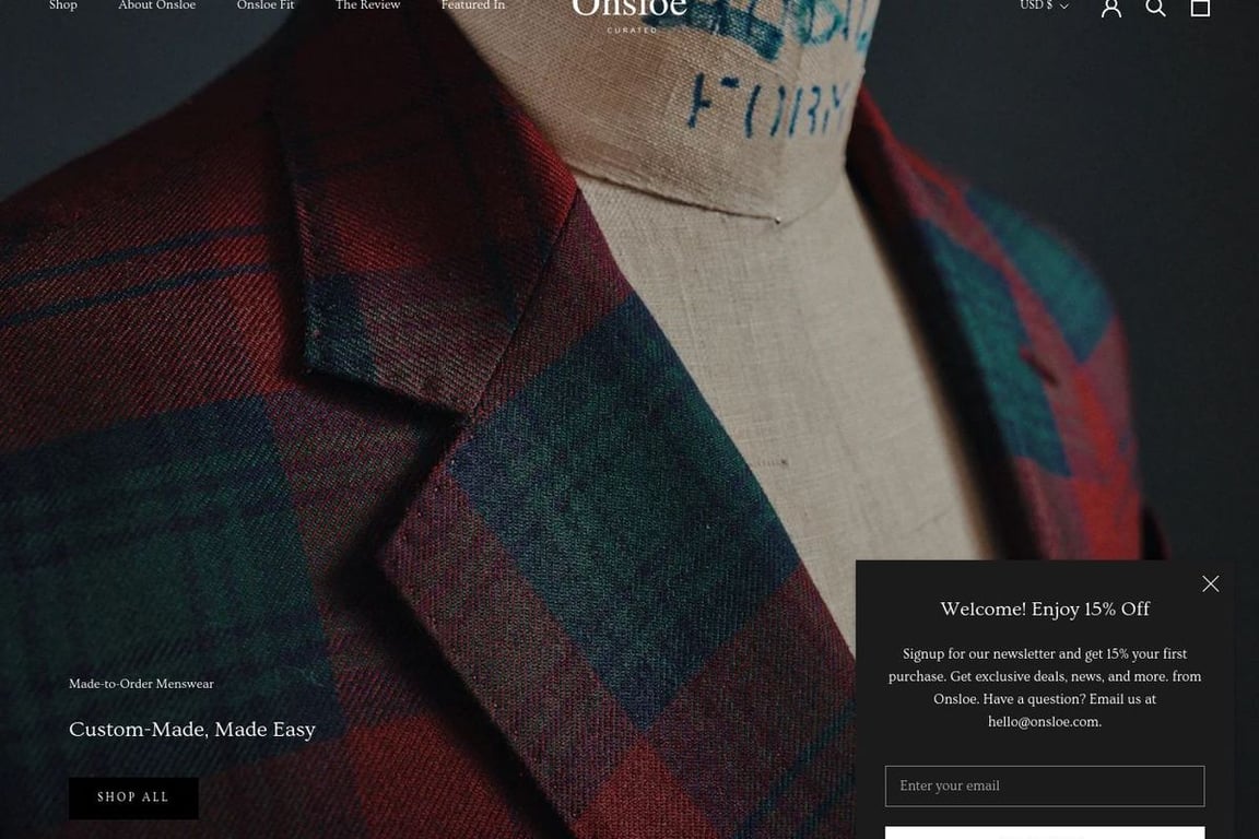 Onsloe homepage