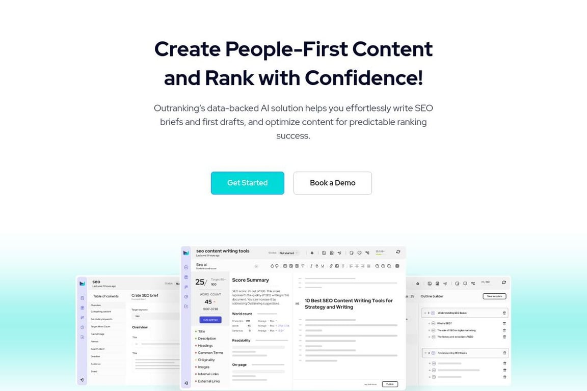 Outranking homepage