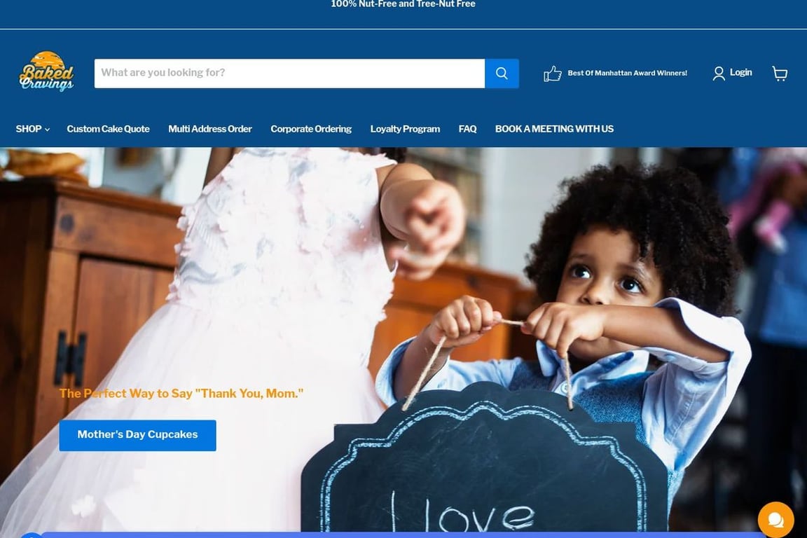 Baked Cravings homepage