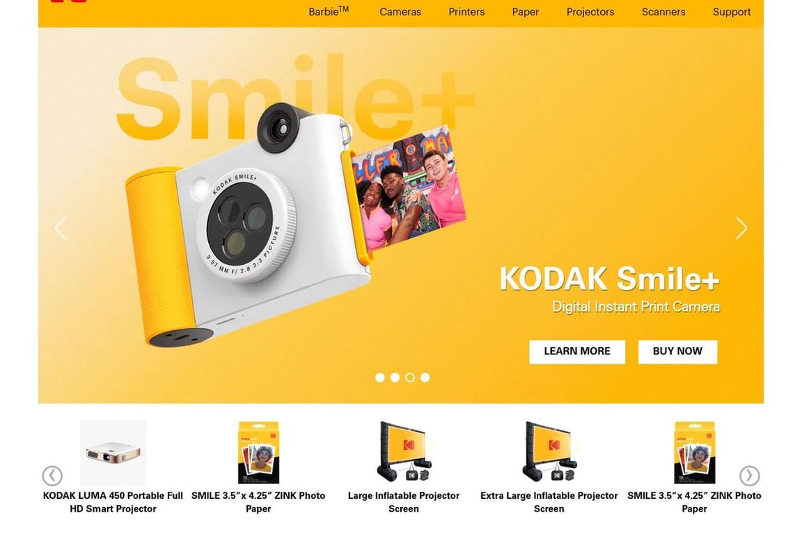 Kodak Photo Plus homepage