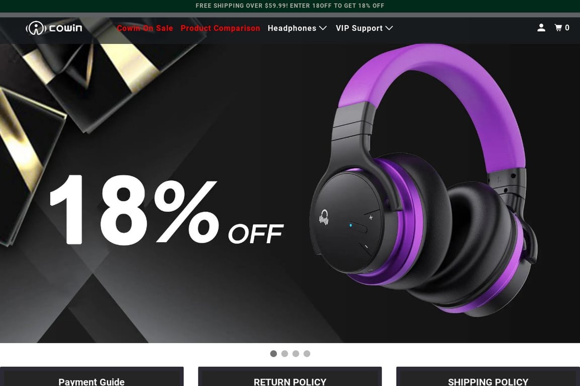 Cowin Audio homepage