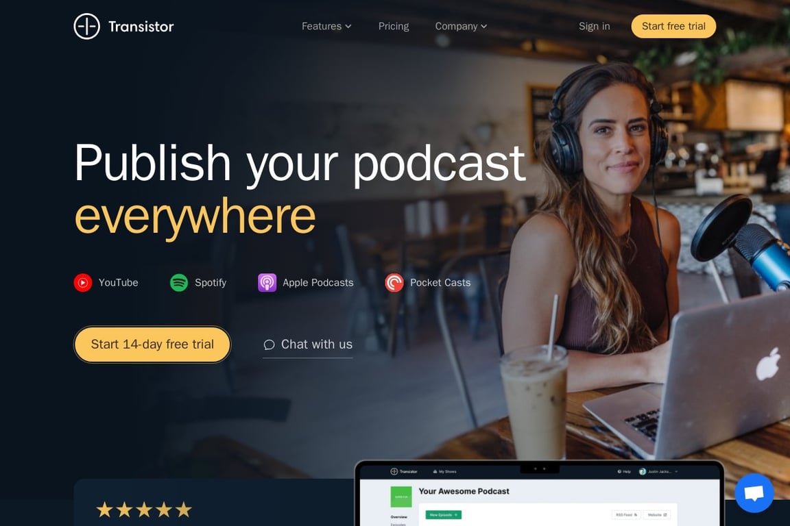 Transistor Podcast Hosting Affiliate Program: Commission & Program