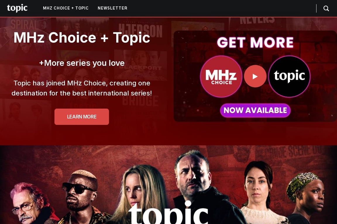 Topic homepage