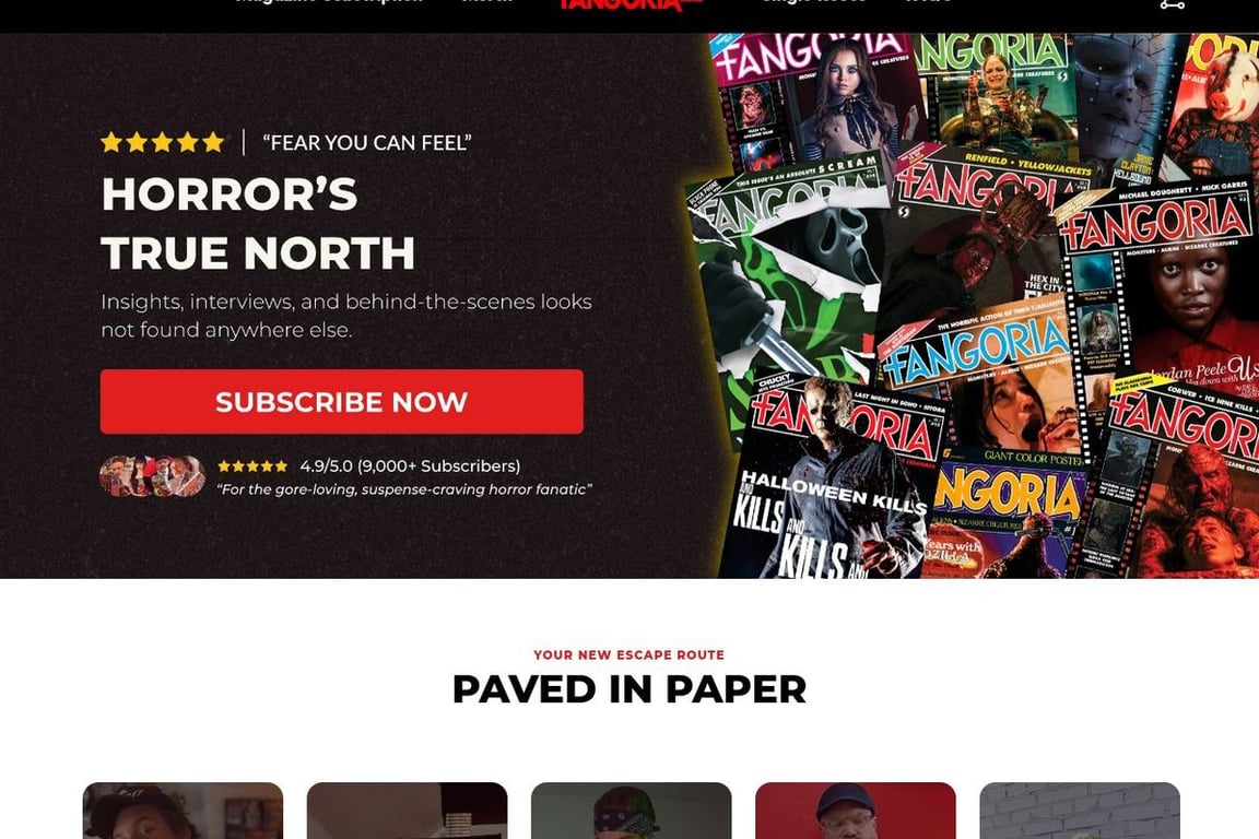 Fangoria Publishing, LLC homepage