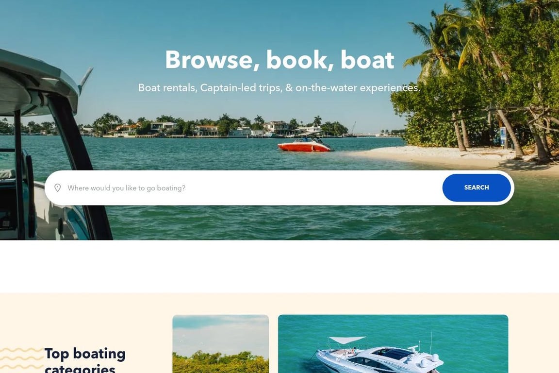 Boatsetter homepage
