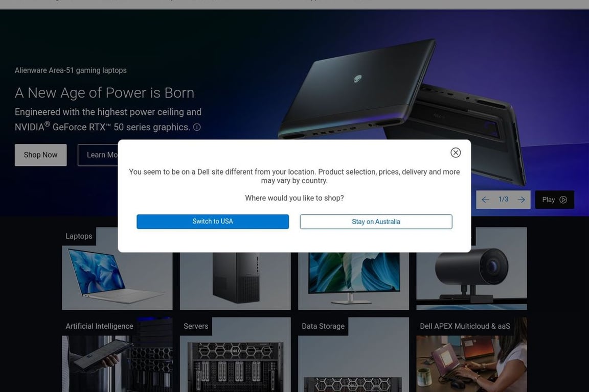 Alienware affiliate program signup page