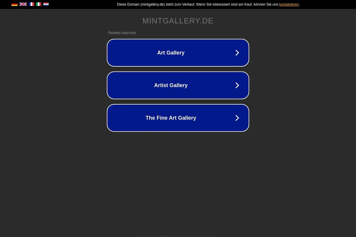 Mintgallery homepage