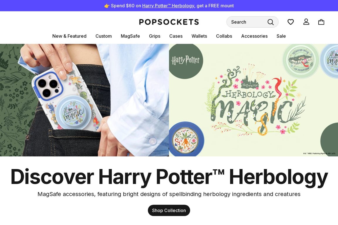 PopSockets homepage