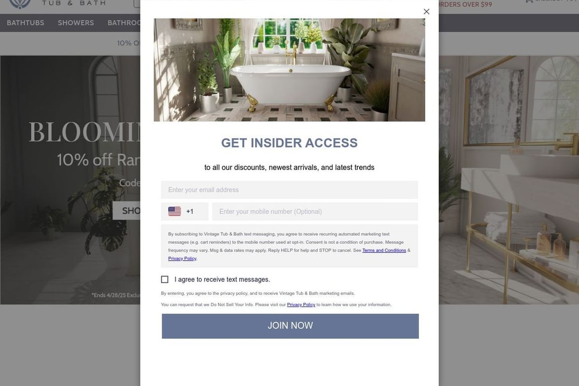 Vintage Tub & Bath homepage