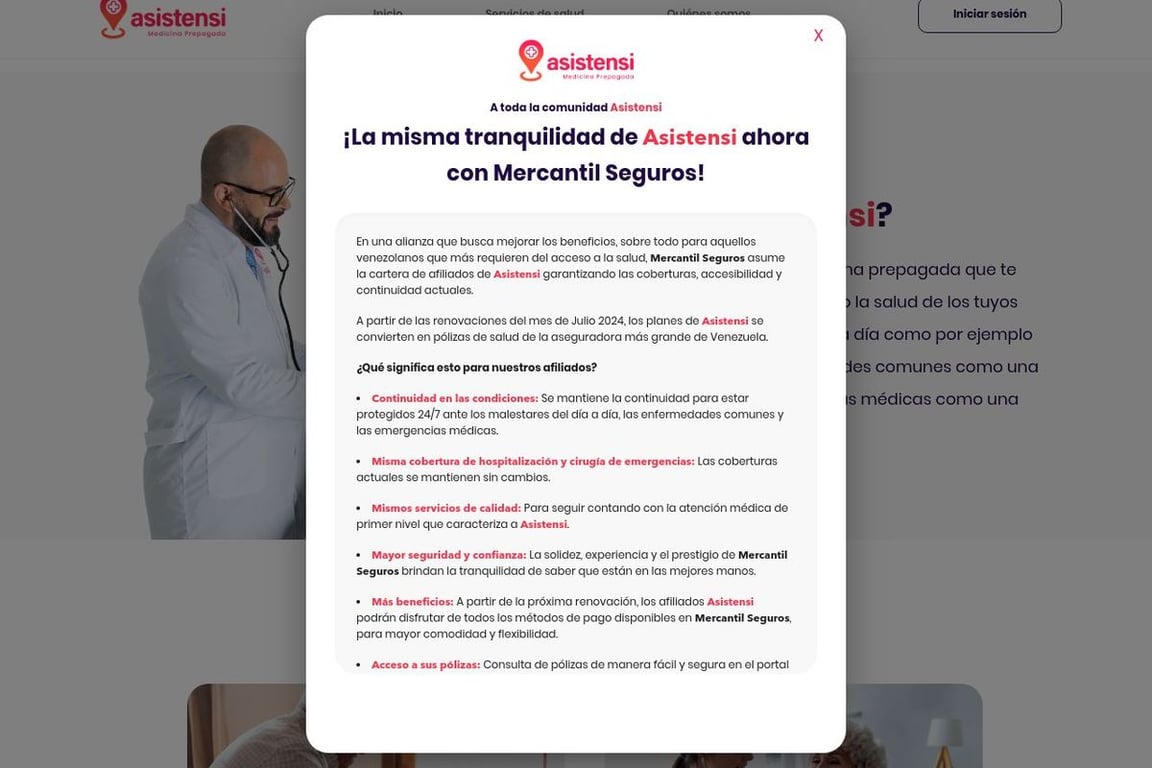 Asistensi homepage