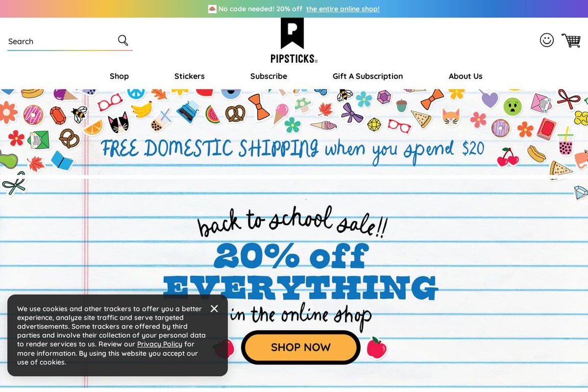 Pipsticks homepage