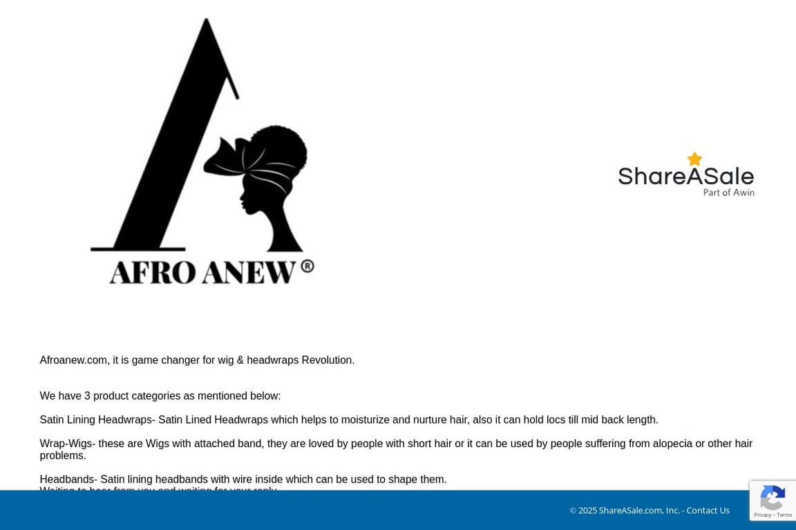 Afroanew affiliate program signup page