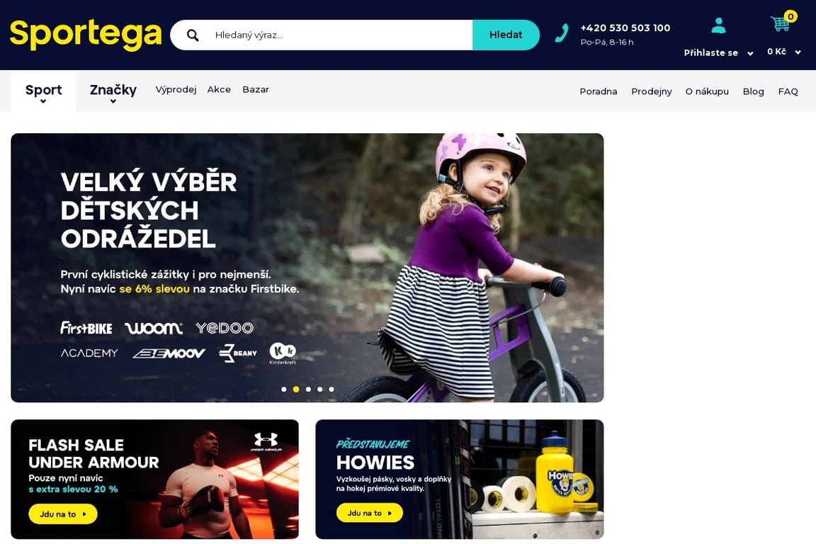 SportObchod homepage