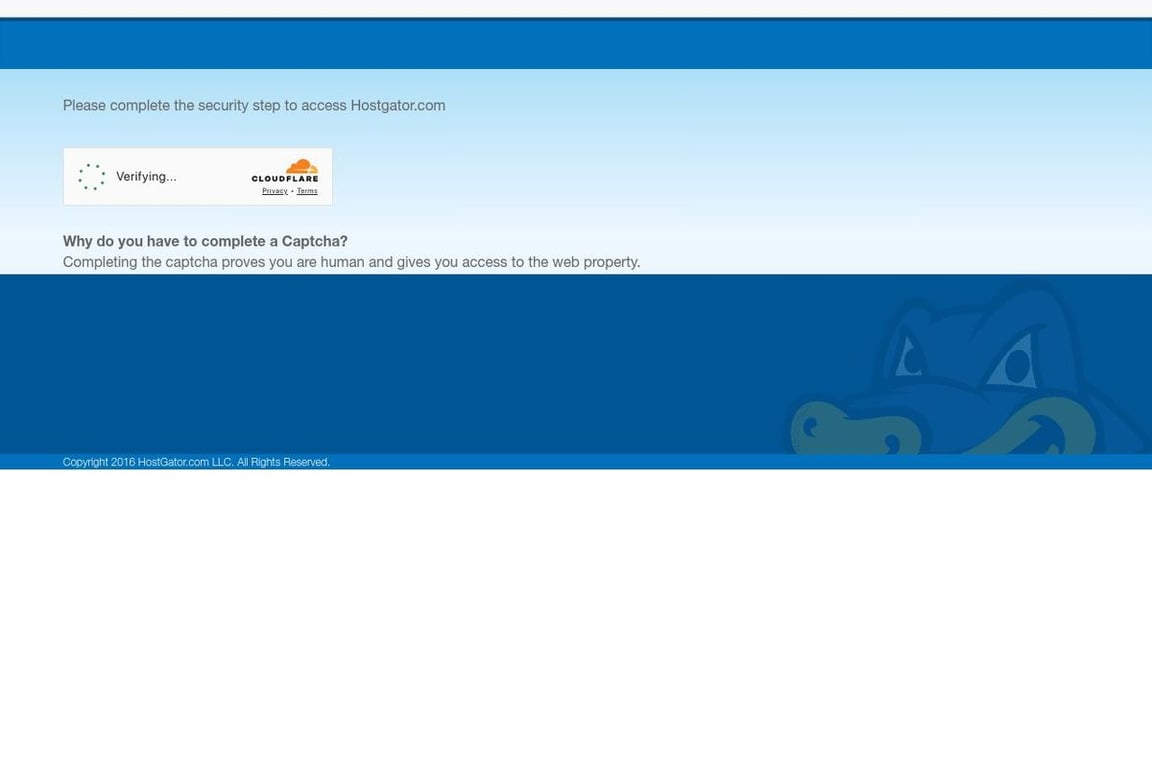 HostGator homepage