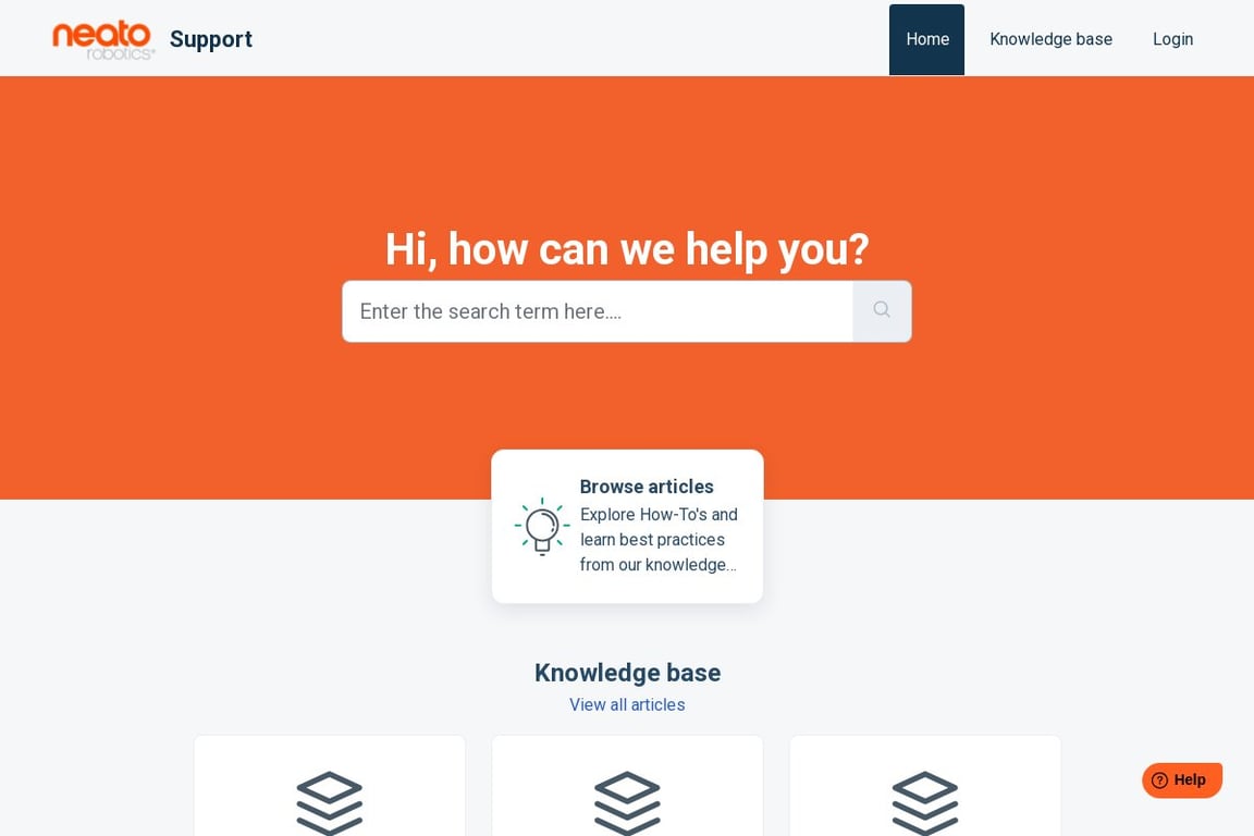 Neato Robotics homepage