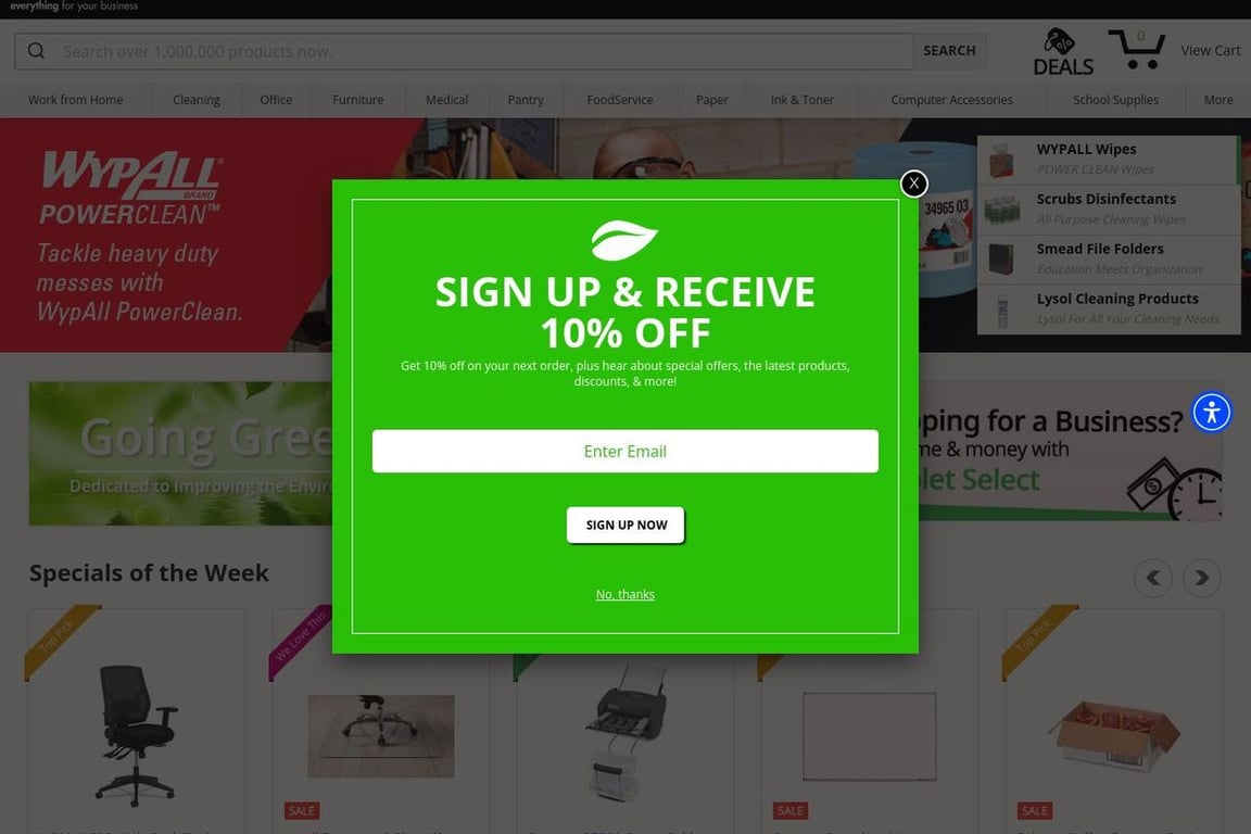 Shoplet.com homepage